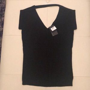 Club Monaco Dress Sweater with Fabric Strip